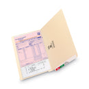 Smead Heavyweight Manila End Tab Folders, 9.5" High Front, Reinforced Straight Tabs, Legal Size, 0.75" Expansion, Manila, 100/Box