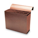 Smead TUFF Expanding Wallet, 12 Sections, Elastic Cord Closure, 1/6-Cut Tabs, Letter Size, Redrope