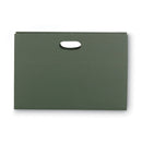 Smead Hanging Pockets with Full-Height Gusset, 1 Section, 1.75" Capacity, Legal Size, Standard Green, 25/Box
