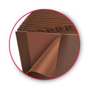 Smead TUFF Expanding Open-Top Stadium File, 31 Sections, 1/31-Cut Tabs, Legal Size, Redrope