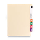 Smead Heavyweight Manila End Tab Folders, 9.5" High Front, Straight Tabs, Legal Size, 0.75" Expansion, Manila, 100/Box