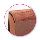 Smead TUFF Expanding Wallet, 31 Sections, Elastic Cord Closure, 1/15-Cut Tabs, Letter Size, Redrope