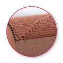 Smead TUFF Expanding Wallet, 21 Sections, Elastic Cord Closure, 1/21-Cut Tabs, Letter Size, Redrope