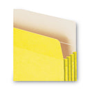 Smead Colored File Pockets, 3.5" Expansion, Letter Size, Yellow