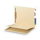 Smead Fastener Folder with Divider, 1 Divider, Letter Size, Manila, 50/Box