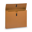 Smead Expanding Wallet with Hook and Loop Closure, 2" Expansion, 1 Section, Hook/Loop Closure, Letter Size, Redrope