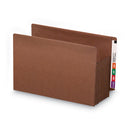 Smead Heavy-Duty Redrope End Tab TUFF Pockets, 7" Expansion, Legal Size, Redrope, 5/Box