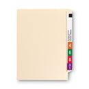 Smead 100% Recycled Manila End Tab Folders, Straight Tabs, Letter Size, 0.75" Expansion, Manila, 100/Box