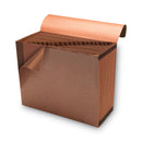 Smead TUFF Expanding Wallet, 21 Sections, Elastic Cord Closure, 1/21-Cut Tabs, Letter Size, Redrope