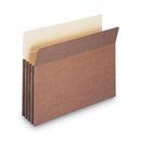 Smead Redrope Drop Front File Pockets, 3.5" Expansion, Letter Size, Redrope, 25/Box