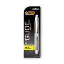 BIC GLIDE Bold Ballpoint Pen, Retractable, Bold 1.6 mm, Blue Ink, Translucent Blue Barrel, Dozen