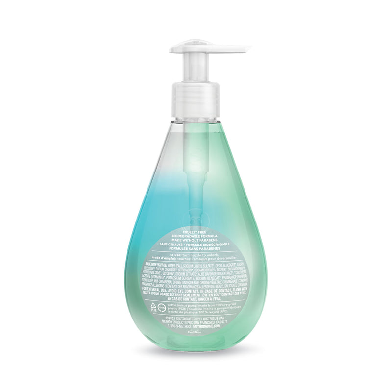Method Gel Hand Wash, Coconut Waters, 12 oz Pump Bottle