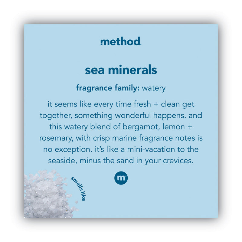 Method Foaming Hand Wash, Sea Minerals, 10 oz Pump Bottle, 6/Carton
