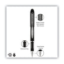 uniball Jetstream Stick Ballpoint Pen, Bold 1 mm, Black Ink, Black Barrel