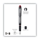 uniball Jetstream Ballpoint Pen, Stick, Bold 1 mm, Red Ink, Black Barrel