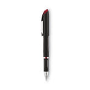 uniball Jetstream Ballpoint Pen, Stick, Bold 1 mm, Red Ink, Black Barrel