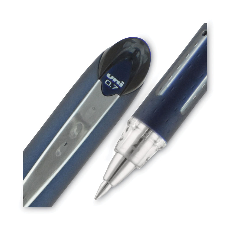 uniball Jetstream Ballpoint Pen, Stick, Fine 0.7 mm, Black Ink, Black Barrel