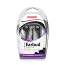 Maxell EB125 Earbud with MIC, 6 ft Cord, Black