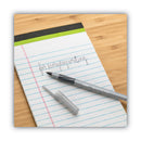 BIC Round Stic Grip Xtra Comfort Ballpoint Pen, Easy-Glide, Stick, Medium 1.2 mm, Black Ink, Gray/Black Barrel, Dozen