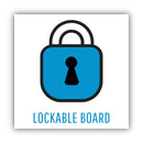 MasterVision Slim-Line Enclosed Fabric Bulletin Board, 28 x 38, Aluminum Case