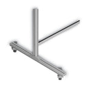 MasterVision Protector Series Mobile Glass Panel Divider, 49 x 22 x 81, Clear/Aluminum