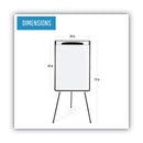 MasterVision Magnetic Gold Ultra Dry Erase Tripod Easel with Extension Arms, 32" to 72", Black/Silver