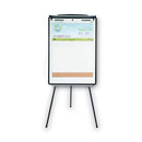MasterVision Magnetic Gold Ultra Dry Erase Tripod Easel with Extension Arms, 32" to 72", Black/Silver