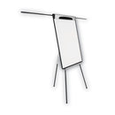 MasterVision Magnetic Gold Ultra Dry Erase Tripod Easel with Extension Arms, 32" to 72", Black/Silver