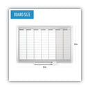 MasterVision Weekly Planner, 36x24, Aluminum Frame