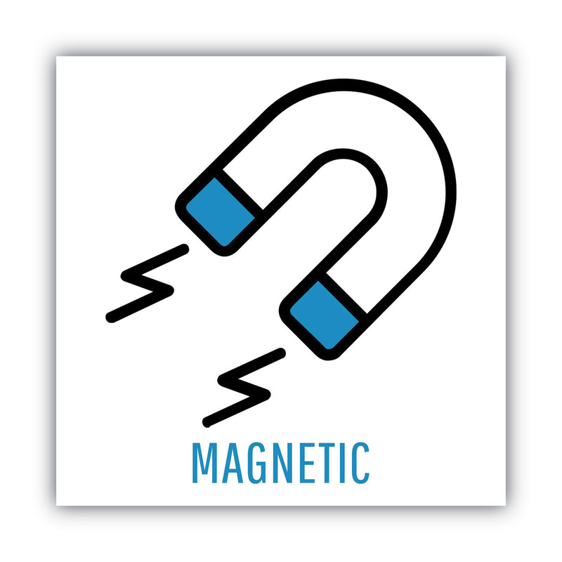 MasterVision Magnetic Glass Dry Erase Board, 48 x 36, Opaque White