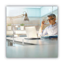 MasterVision Protector Series Frameless Glass Desktop Divider, 47.2 x 0.16 x 35.4, Clear/Aluminum