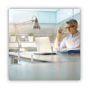 MasterVision Protector Series Frameless Glass Desktop Divider, 55.1 x 0.16 x 35.4, Clear/Aluminum
