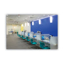 MasterVision Protector Series Glass Aluminum Desktop Divider, 40.9 x 0.16 x 27.6, Clear