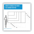 MasterVision Grid Planning Board, 1" Grid, 72 x 48, White/Silver