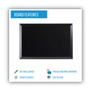 MasterVision Kamashi Wet-Erase Board, 48 x 36, Black Frame