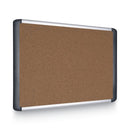MasterVision Tech Cork Board, 36x48, Silver/Black Frame