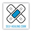 MasterVision Tech Cork Board, 36x48, Silver/Black Frame