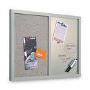MasterVision Combo Bulletin Board, Bulletin/Dry Erase, 24X18, Gray Frame