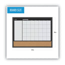 MasterVision 3-In-1 Combo Planner, 24.21" x 17.72", White, MDF Frame