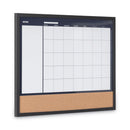 MasterVision 3-In-1 Combo Planner, 24.21" x 17.72", White, MDF Frame