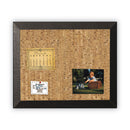 MasterVision Natural Cork Bulletin Board, 24x18, Cork/Black