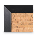 MasterVision Natural Cork Bulletin Board, 24x18, Cork/Black
