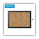 MasterVision Natural Cork Bulletin Board, 36x24, Cork/Black