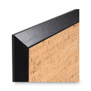 MasterVision Natural Cork Bulletin Board, 36x24, Cork/Black
