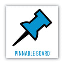 MasterVision Slim-Line Enclosed Cork Bulletin Board, 47 x 38, Aluminum Case