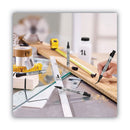 BIC Intensity Metal Pro Permanent Marker, Fine Pro Bullet Tip, Black, Dozen