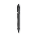 BIC Gel-ocity Quick Dry Gel Pen, Retractable, Medium 0.7 mm, Black Ink, Black Barrel, Dozen