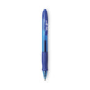 BIC Gel-ocity Gel Pen, Retractable, Medium 0.7 mm, Blue Ink, Translucent Blue Barrel, Dozen