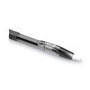 BIC Gel-ocity Gel Pen, Retractable, Medium 0.7 mm, Black Ink, Translucent Black Barrel, Dozen
