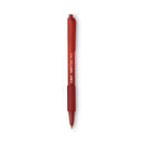 BIC Soft Feel Ballpoint Pen, Retractable, Medium 1 mm, Red Ink, Red Barrel, Dozen